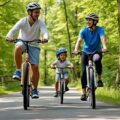 Family biking